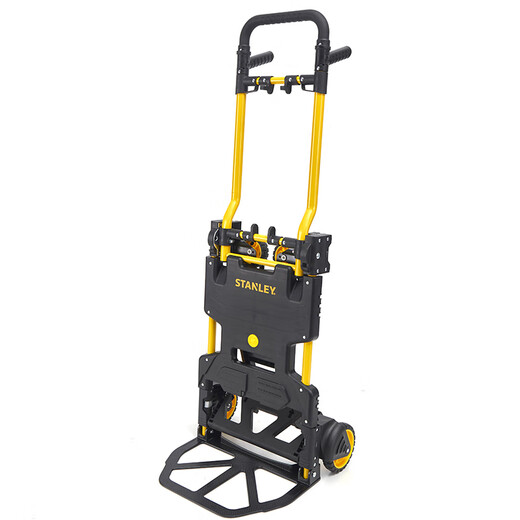 STANLEY Tool Trolley Flatbed Truck Handling Two-in-One Folding Cargo Moving Tool Brakeable Folding Trolley STST0586T-23