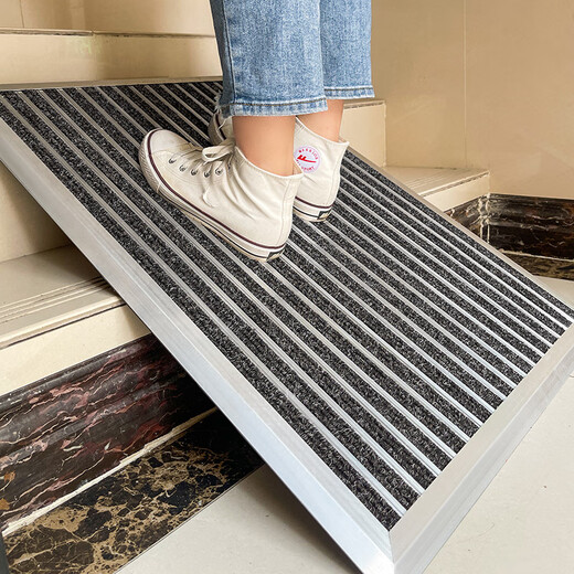Zunxun outdoor non-slip floor mat stainless steel aluminum alloy dustproof household high-end entry door carpet door entry door mat door light gray 600mm 400mm