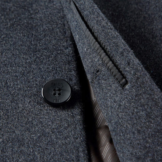 CEO mid-length double-sided cashmere coat for men middle-aged wool wool inner liner jacket winter top blue M 170/size (recommended 110-125 Jin [Jin equals 0.5 kg])