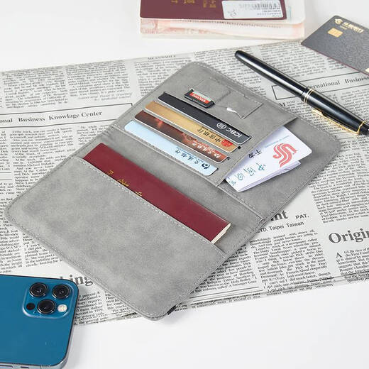 Paquete de pasaporte de cuero yangba de weitang
