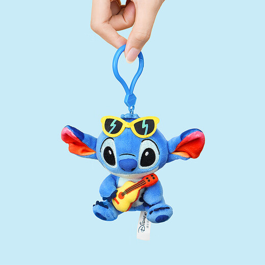 迪士尼（Disney）史迪仔挂件玩偶书包公仔毛绒玩具生日礼物女男生帅气钥匙扣纪念品