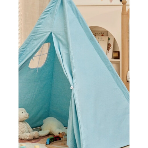 LISM children's small tent indoor home use little girl princess game house boy house toy castle Indian tent 1.1m pink gift colorful flag