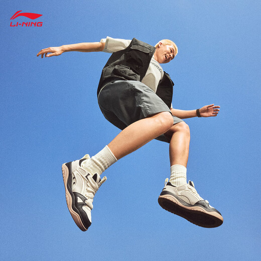 李宁征程2.0 v2嘭嘭鞋丨春季经典板鞋男回弹增高休闲鞋AGCU361