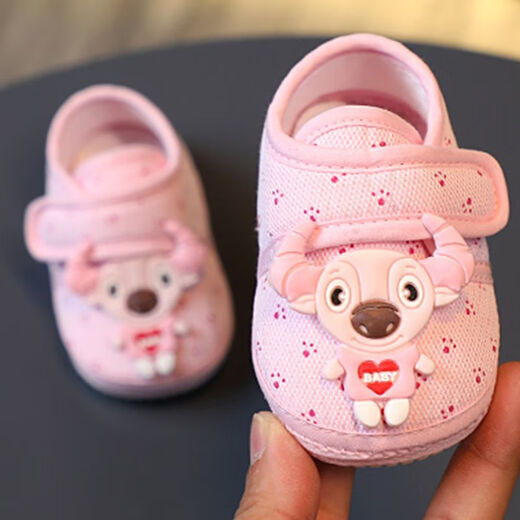 Remtin Frühling und Herbst 0-1 Jahr alte männliche und weibliche Baby Kleinkindschuhe 3-6-12 Monate Baby Stufe Frontschuhe Neugeborene Babyschuhe Single Schuhdruck kleiner Tigerblau (Rindfleischehne) 12,5 Innenlänge cm (11-13 Monate)