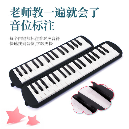 Acacia Bird 37-Tasten-Orgel Oxford Verpackung Klassenzimmer Grundschüler, die Musikinstrumente für Anfänger schwarz spielen