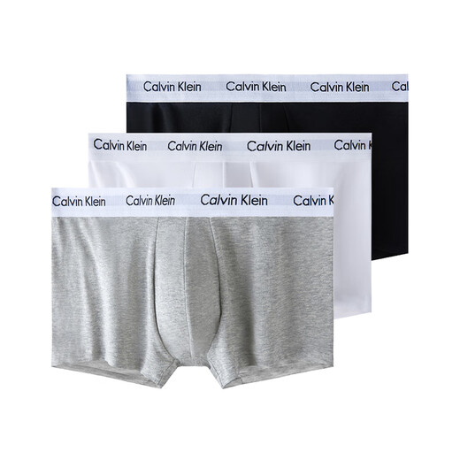Calvin Klein CK Men's Boxer Panties 3 Pack U2664G Chinese Valentine's Day Gift 998 Black, White and Gray 3 XL