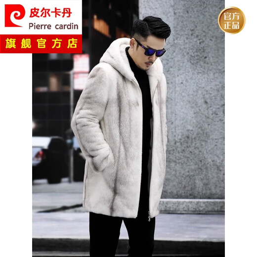 Pierre Cardin Mink Coat Mid-longitud de longitud de longitud de longitud de los hombres