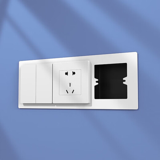 International electrician type 86 bottom box switch socket decorative cover socket panel cover cover to increase the shielding frame protective cover panel one cover decorative panel gray