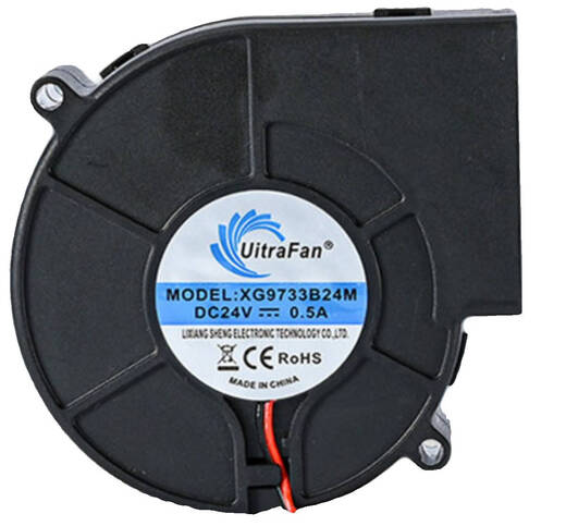 UitraFan XG9733B24M 12V 24V适用烧烤炉散热涡轮风扇9733 24V/0.5A