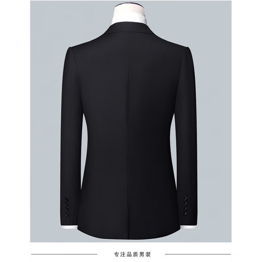 Kaduton SF Express next-day delivery, 24 hours a day, suit suit, men's slim fit business suit, black suit top + trousers + shirt 25, SF next-day delivery, additional 25 yuan for shipping