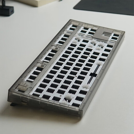 Belly Spirit MK870 Lado de intercambio en caliente Grabado Mecánico Teclado mecánico Terminado Bluetooth Bluetooth Tres modos de tres modos 87 teclas Oficina rápida de plata [tres modos] El otro lado de cereza + rubor de grabado de rubor eje de durazno [silencioso]
