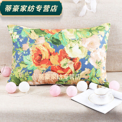 Rongtao 2023 new sofa pillow cover rectangular core-free cushion canvas pillow long backrest living room backrest staggered space fine canvas 60X80 core-free