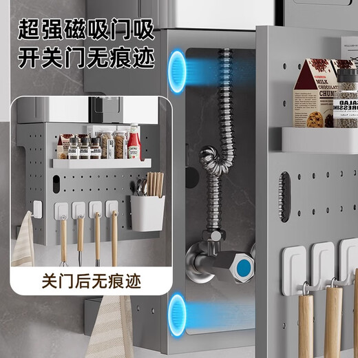 L AMAVO gas water heater shielding cover kitchen wall-mounted furnace pipe natural gas pipe hiding decorative cover hole plate shielding plate customized special photo contact customer service thickened carbon steel upgraded traceless can open the door