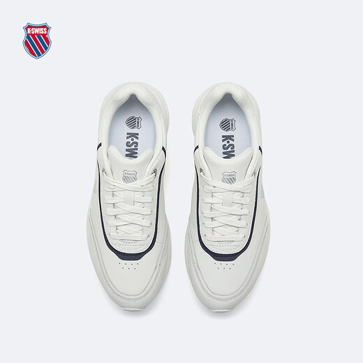 盖世威（K·SWISS）男女运动鞋春季新款透气舒适缓震休闲鞋9274-US 113温布尔登白/海军蓝/盖世红 40