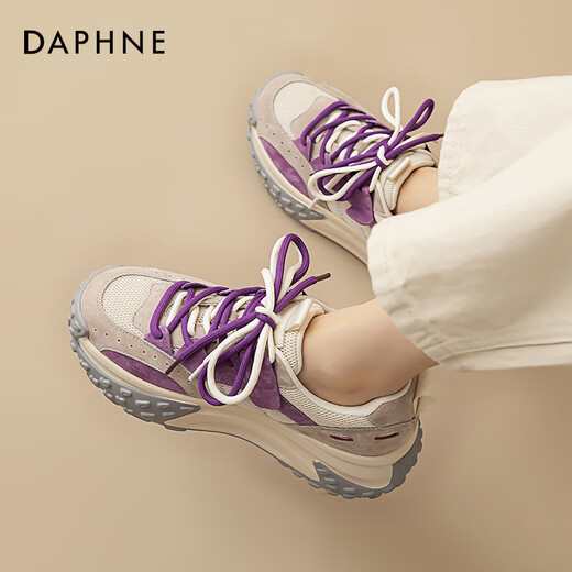 Daphne thick-soled dad shoes for women 2025 new autumn platform shoes season mesh increased versatile casual sports shoes for women