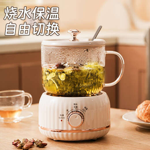 爱奢尔毕业礼物送老师礼品党员工纪念品养生壶电炖杯奖品客户员工伴手礼 红礼盒机械款白色养生杯 600ml