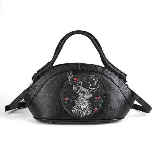 Olfinsi Original Design tragbares Leder Frauenbag 2025 Neue Bag Shell -Tasche Frauen Crossbody Body Weiche Lederumbeltasche Frauen schwarz