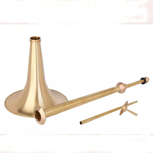 
Langjue brass hand-thickened brass Dahan number three-section number ethnic trombone red and white wedding ceremony opening big trombone big trombone big trombone [1.5 meters long] 1 piece