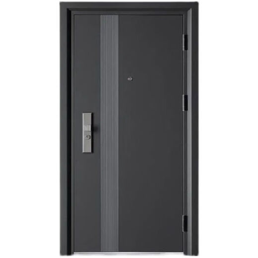 美克杰甲级家用防盗门安全门入户门标准门仿铜门单门锌合金门进户门单门 205*96外包外右