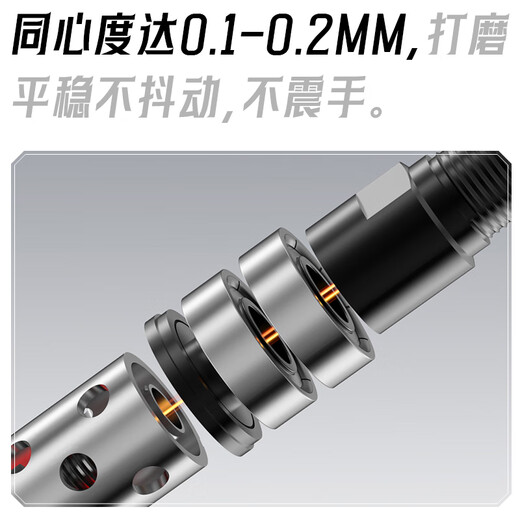 Saint-Nair Taiwan pneumatic grinding machine industrial grade air grinding pen small high-speed jade engraving grinding polishing machine grinding pen S-S-6636 standard high-speed grinding and get 60 pieces set