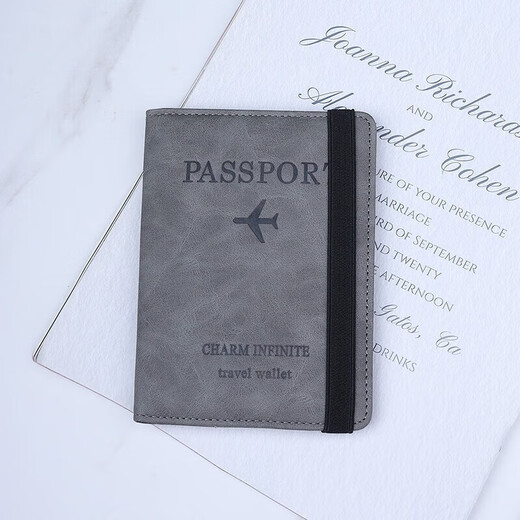 Myopole Passeport Clip de voyage Document de rangement Sac de rangement Passeport Protection Case Antift Air Study Study à l'étranger