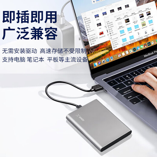 Kleine Festplatte (XDISK) USB3.0 mobile Festplatte 1 TB Doppelfestplatte Backup Metalloptik 2,5 Zoll Roségold externer externer Speicher Datenfoto Hochgeschwindigkeitsübertragung stoßfest