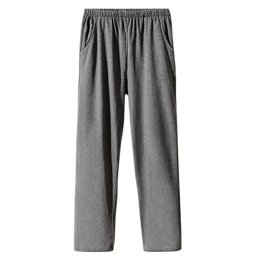 Yiershuang [100% cotton] men's pajamas, men's solid color pajamas, men's autumn and winter comfortable and versatile trousers that can be worn outside home pants