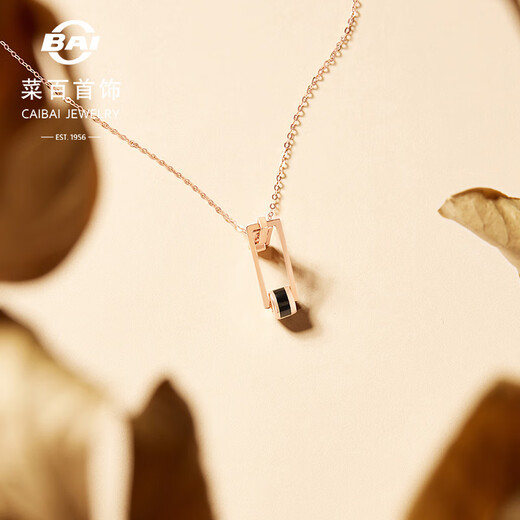 Cai Bai Jewelry K Gold Pendant 18K Gold Geometric Simple Personalized Pendant Pricing KJ K Gold Pendant