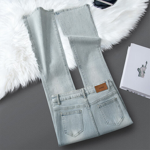 Cypress House Wäsche Jeans 2025 Herbst neue Frauen Fashion Trockner Blade Blade High Taille Flare Hosen