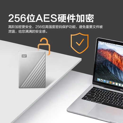 Western Digital (WD) mobile hard drive type-c Ultra series 2.5-inch mechanical hard drive mobile phone laptop external compatible with Mac home storage high-end elite model silver Type-C 5TB