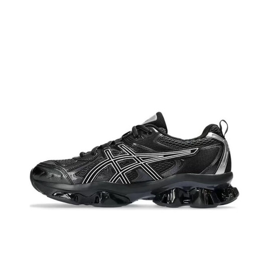 ASICS GEL-Quantum Kinetic Chaussures de course rétro tendance du Nouvel An 1203A270-023 Noir Gris (1203A270-023) 37.5