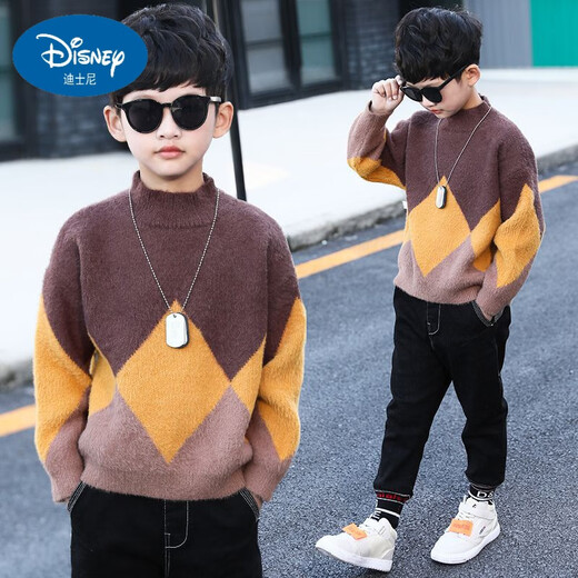 Disney Cardigan Boy Pullover Kinderpullover Boy Pullover New Style Medium und Large Boy Boy plus Velvet verdickt 6 Blau (kein Fleece) 110