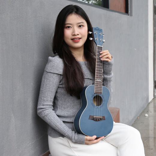 Andrew (ANDREW) ADL ukulele beginner entry-level student 23-inch ukulele children's veneer small guitar blue 23-inch full peach blossom core blue lover + gift bag +