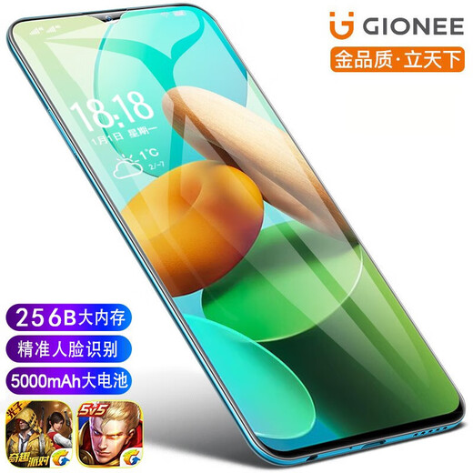 金立（Gionee）全网通5G移动联通电信卡双卡双待八核高清拍照老人学生上网大存储智能手机 蓝色（6+64GB）