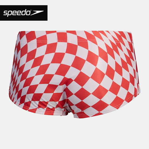 Bañador speedo calzoncillos para hombre 17 cm competición de entrenamiento profesional fitness deportes bañador de secado rápido anticloro color sandía/blanco (12840) M (talla 34)