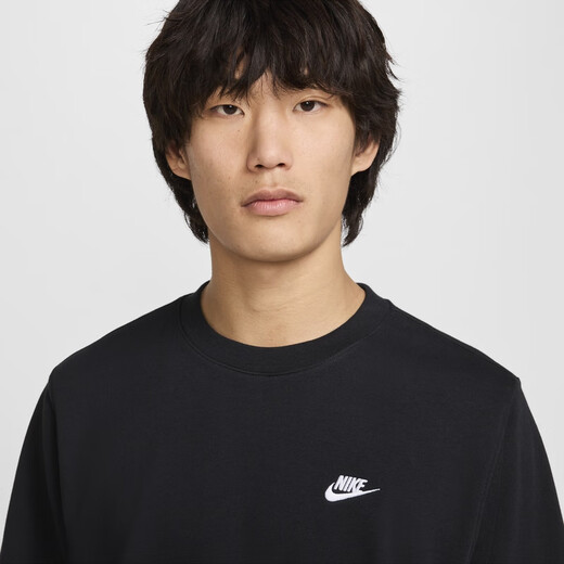 Nike (Nike) Sociedad de cuello redonda de lana de lana francesa oficial para hombres