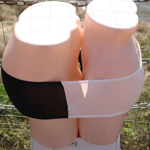 Couple's double fitted pajamas, one-piece fitted pajamas for men and women, shared and worn together, white, one size fits all