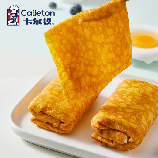 卡尔顿（Calleton）蛋皮吐司面包早餐休闲零食虎皮卷糕点心下午茶摩洛哥面包代餐420g