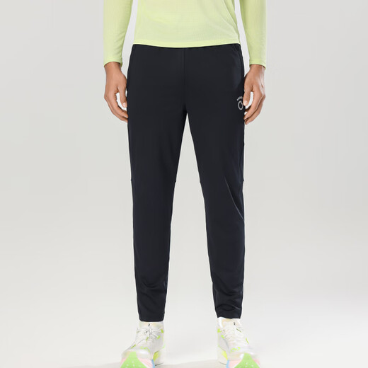 Macondo (macondo) running knitted velvet trousers 7th generation autumn and winter warm and can hold mobile phone running training moisture-wicking sports pants black-men 3XL men's style