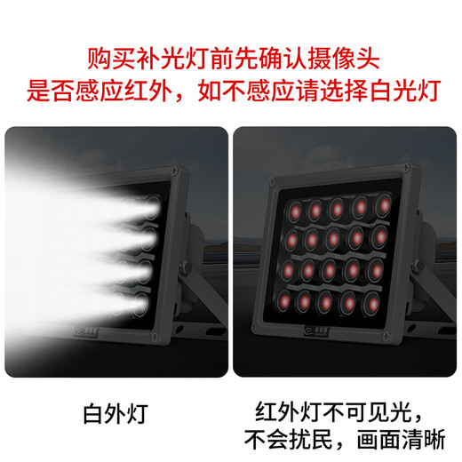 
Shimingtong White light camera fill light gate parking lot night vision license plate monitoring 220v15 fill light