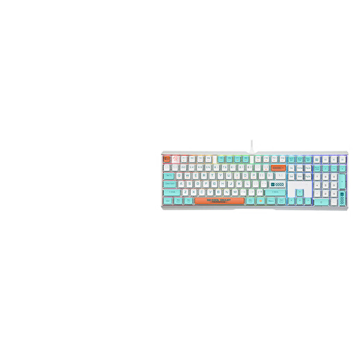 CHERRY Cherry MX3.0S 108-key customized mechanical keyboard Aurora limited customized RGB lighting effect e-sports gaming computer office full-size keyboard White wired RGB [Aurora Blue] Black axis