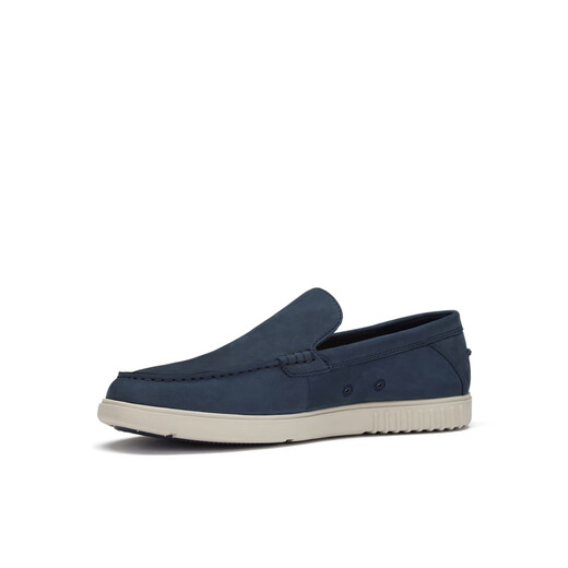 Clarks Qile gentle series men's shoes new one-foot loafer shoes beanie shoes commuting 100 navy blue 261781837 41