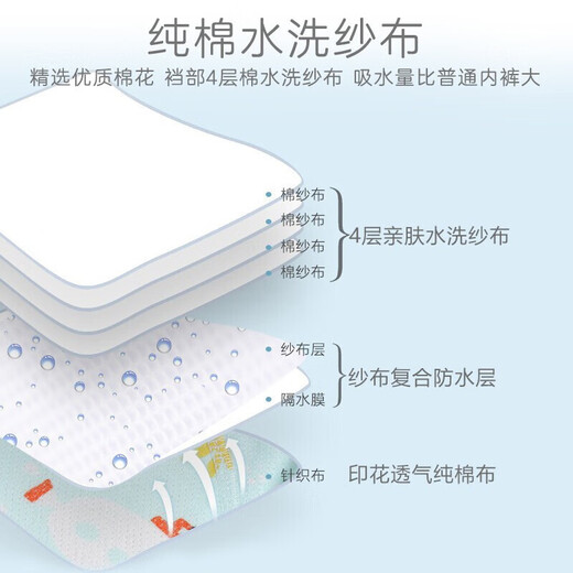 9i9 baby diapers can be washed summer mesh toilet training pants baby diapers 3 pairs of underwear ring diapers A166