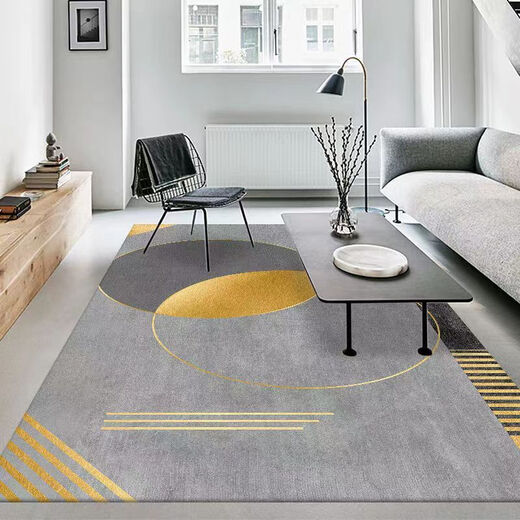 Xuxian light luxury living room carpet floor mat coffee table mat bedroom living room carpet home entrance anti-slip mat large area carpet light luxury-01 80*160 cm