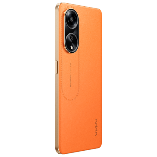 OPPO A1 5G Teléfono móvil con gran memoria y duración de la batería larga 120Hz Qualcomm Snapdragon 695 Full NetCOM Teléfono móvil inteligente de segunda mano Chixia Orange 12GB+256GB 99 Nuevo