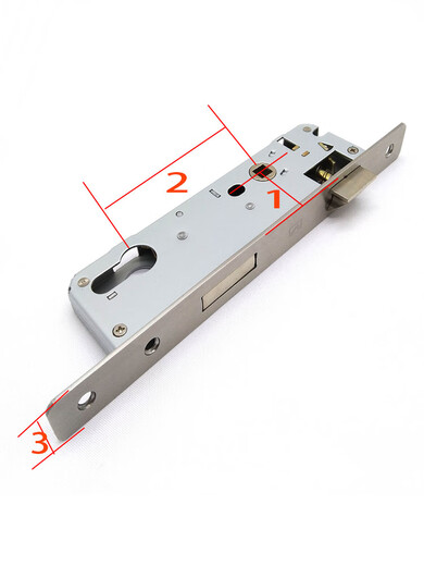 85*35302520系列锁具锁体92塑钢门铝合金平开门锁体断 9230 40-60mm通用型不带钥匙