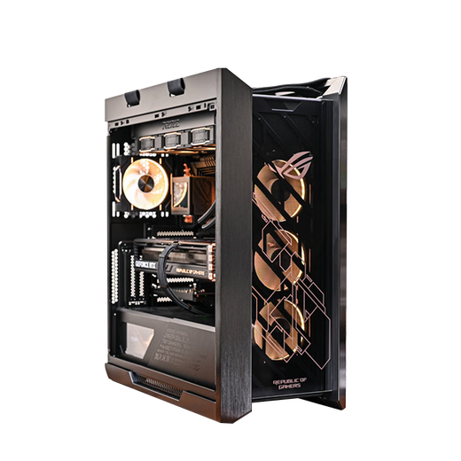 ASUS family bucket 14900KF host RTX5080/RTX5090D ROG Sun God family bucket Genesis God water-cooled game live broadcast 4K e-sports assembly computer host Prism 4th generation fan*4