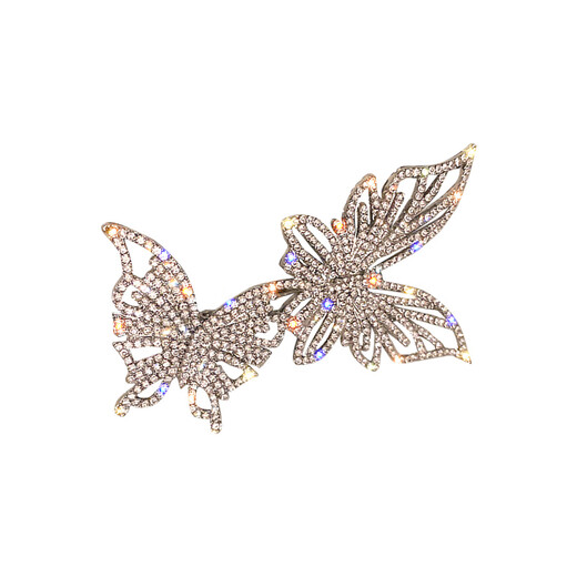 WOUG light luxury butterfly brooch high-end exquisite fashion women's suit brooch 2024 new style with silver