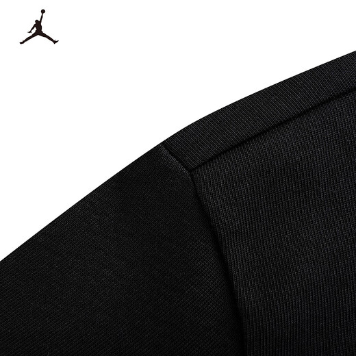 NIKE JORDAN Nike AJ children's short-sleeved shirt summer new pure cotton children's baseball jersey black 160/80 recommended height 158-170cm