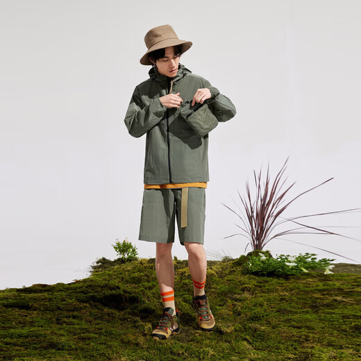 Bosideng men's sun protection clothing, fishing clothing, outdoor sports, UV protection, breathable workwear jacket